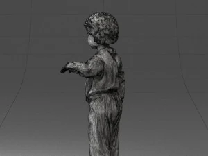000197 Boy in Superhero Costume 1016 3dp 3D Print Model