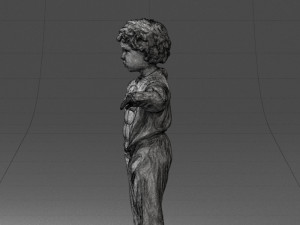 000197 Boy in Superhero Costume 1016 3dp 3D 打印模型