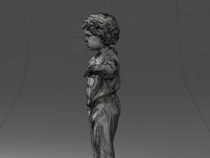 000197 Boy in Superhero Costume 1016 3dp 3D Print Model