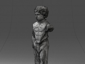 000197 Boy in Superhero Costume 1016 3dp 3D 打印模型