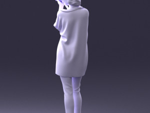 000143 Young Woman with a Camera 0629 3dp 3D Принт Модель