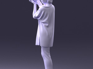 000143 Young Woman with a Camera 0629 3dp 3D Принт Модель