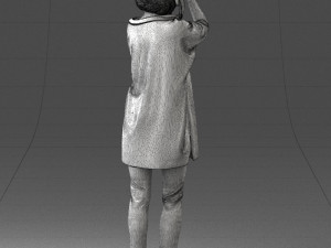 000143 Young Woman with a Camera 0629 3dp 3D Принт Модель