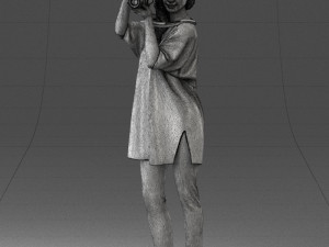 000143 Young Woman with a Camera 0629 3dp 3D Принт Модель