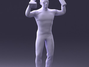 000169 Racing Champion Victory Pose 0808 Modello 3D