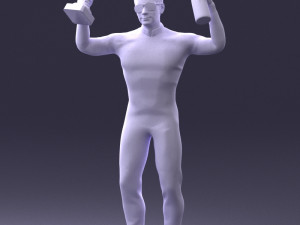 000169 Racing Champion Victory Pose 0808 Modello 3D
