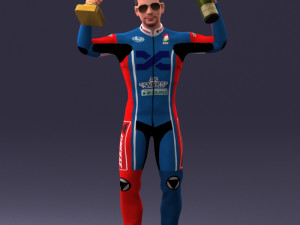 000169 Racing Champion Victory Pose 0808 3dp 3Dプリントモデル