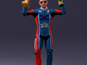 000169 Racing Champion Victory Pose 0808 3dp 3D Print Model