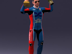 000169 Racing Champion Victory Pose 0808 3dp 3Dプリントモデル