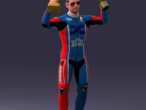 000169 Racing Champion Victory Pose 0808 3dp 3D Print Model