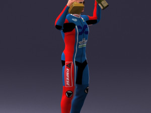 000169 Racing Champion Victory Pose 0808 3dp 3Dプリントモデル