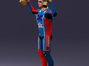 000169 Racing Champion Victory Pose 0808 3dp 3Dプリントモデル
