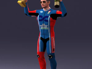 000169 Racing Champion Victory Pose 0808 3dp 3D Print Model