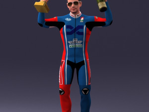 000169 Racing Champion Victory Pose 0808 3dp 3Dプリントモデル