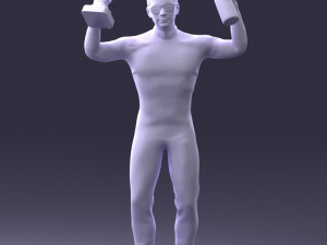 000169 Racing Champion Victory Pose 0808 3dp 3Dプリントモデル