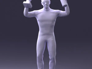 000169 Racing Champion Victory Pose 0808 3dp 3D Print Model