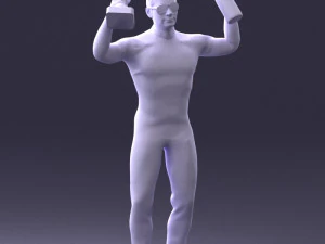 000169 Racing Champion Victory Pose 0808 3dp 3D Print Model
