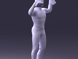 000169 Racing Champion Victory Pose 0808 3dp 3D Print Model