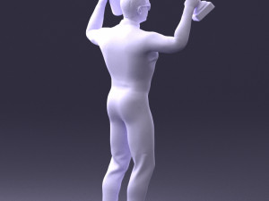 000169 Racing Champion Victory Pose 0808 3dp 3Dプリントモデル