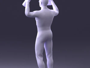 000169 Racing Champion Victory Pose 0808 3dp 3D Print Model