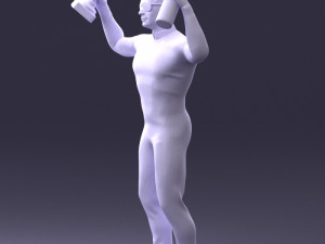 000169 Racing Champion Victory Pose 0808 3dp 3Dプリントモデル
