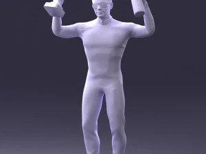 000169 Racing Champion Victory Pose 0808 3dp 3D Print Model