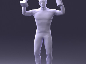 000169 Racing Champion Victory Pose 0808 3dp 3Dプリントモデル