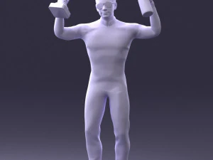 000169 Racing Champion Victory Pose 0808 3dp 3D Print Model