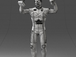 000169 Racing Champion Victory Pose 0808 3dp 3Dプリントモデル