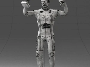 000169 Racing Champion Victory Pose 0808 3dp 3D Print Model