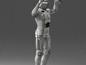 000169 Racing Champion Victory Pose 0808 3dp 3Dプリントモデル