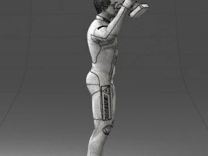 000169 Racing Champion Victory Pose 0808 3dp 3D Print Model