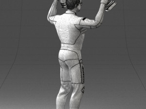 000169 Racing Champion Victory Pose 0808 3dp 3Dプリントモデル