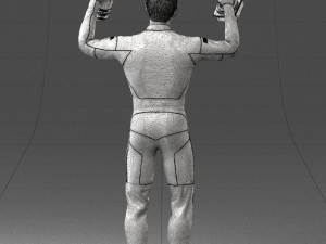 000169 Racing Champion Victory Pose 0808 3dp 3Dプリントモデル
