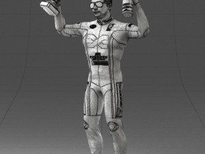 000169 Racing Champion Victory Pose 0808 3dp 3Dプリントモデル