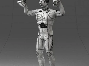 000169 Racing Champion Victory Pose 0808 3dp 3D Print Model