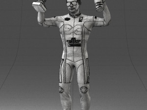 000169 Racing Champion Victory Pose 0808 3dp 3Dプリントモデル