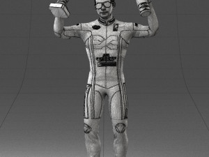 000169 Racing Champion Victory Pose 0808 3dp 3Dプリントモデル
