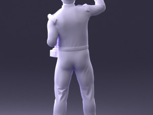 000170 Racing Champion Holding Trophy 0808 3dp 3D-Druckmodell
