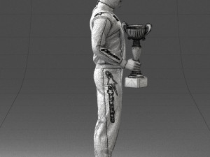 000179 Race Car Driver Champion 0906 3D 模型