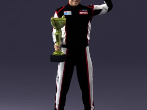 000179 Race Car Driver Champion 0906 3dp 3D Print Model