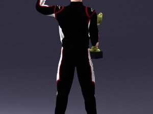 000179 Race Car Driver Champion 0906 3dp 3D Принт Модель