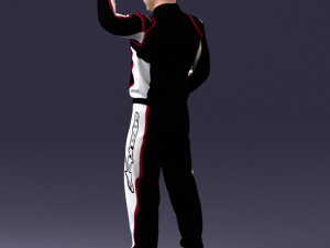 000179 Race Car Driver Champion 0906 3dp 3D Принт Модель
