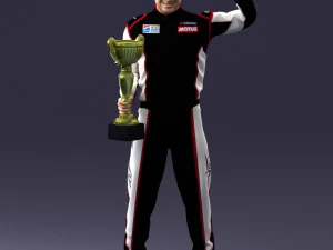 000179 Race Car Driver Champion 0906 3dp 3D Print Model