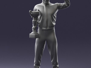 000179 Race Car Driver Champion 0906 3dp 3D Принт Модель