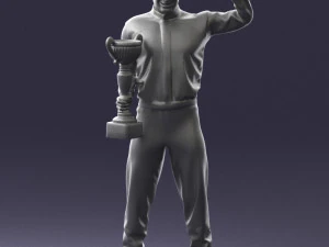 000179 Race Car Driver Champion 0906 3dp 3D Print Model