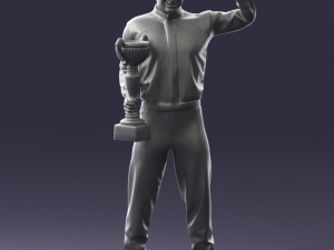 000179 Race Car Driver Champion 0906 3dp 3D Принт Модель