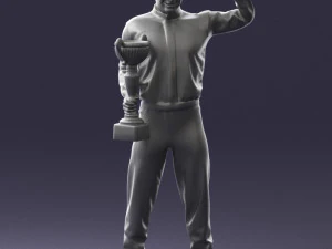 000179 Race Car Driver Champion 0906 3dp 3D Print Model