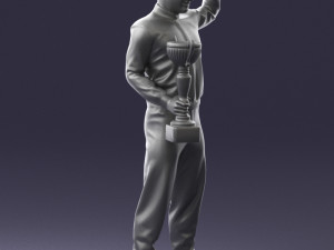 000179 Race Car Driver Champion 0906 3dp 3D Принт Модель