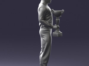 000179 Race Car Driver Champion 0906 3dp 3D Принт Модель
